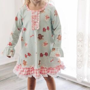 Winter Wonderland- Ruffle Dress With Bloomers